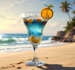 Summer cocktail drink.
