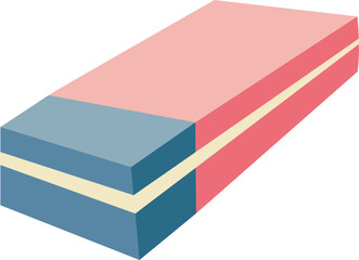 Flat Eraser Illustration