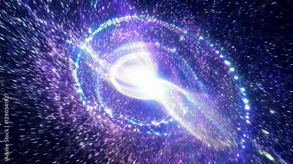 Wall mural witness the vibrant colors and dynamic appearance of a nebula in deep space. this cosmic spectacle s