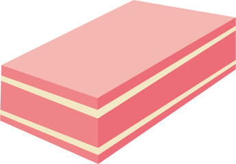 Flat Eraser Illustration