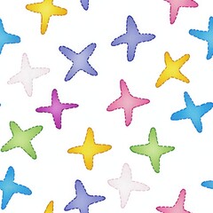 Beautifully colorful pattern of starfish highlighting ocean life and coastal vibes in a fun and captivating design seamless pattern