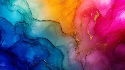 Abstract art , multi color watercolor style , background image.