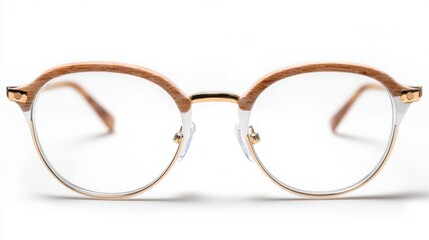 Glasses on a white background, without additional accents. 