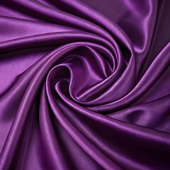 Luxury Purple Satin Fabric: Drape, Texture & Shine