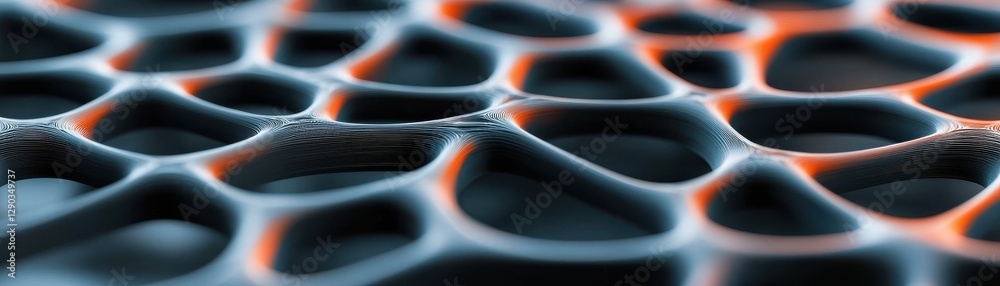 Poster exploring intricate patterns of microstructures laboratory macro photography scientific environment 