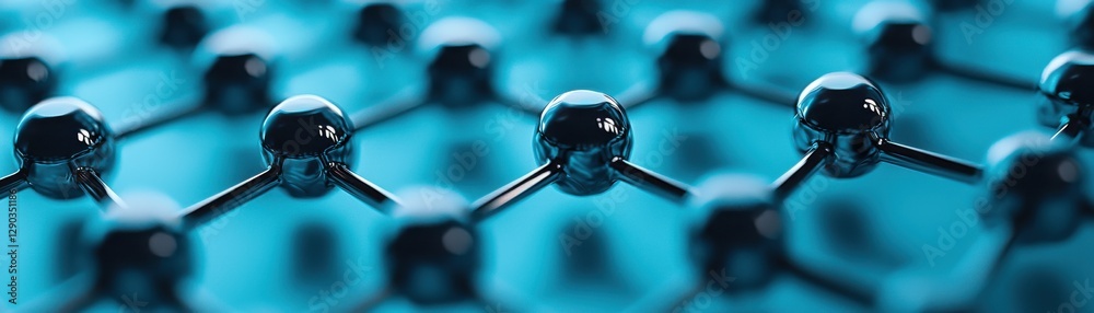 Poster exploring molecular structures scientific laboratory high-resolution image abstract background close