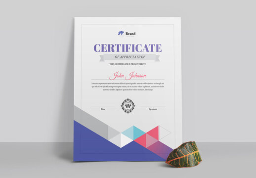 Clean Creative Certificate Template