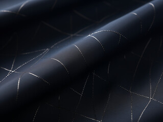 Modern Sashiko Stitching on Premium Textile with Geometric Pattern