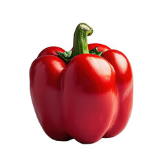 Bell Pepper Red isolated on transparent background, png