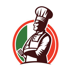 Black Silhouette of Chef Logo