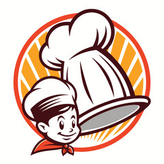 Cooking Master Silhouette Logo Design
