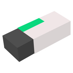 Flat Eraser Illustration