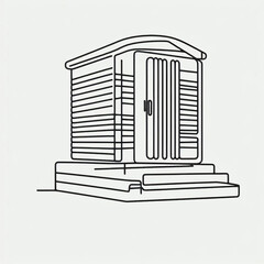 bathhouse silhouette 