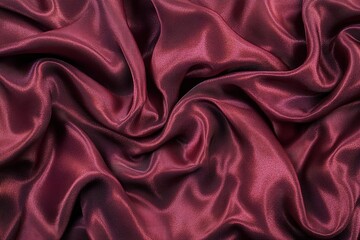 Obraz premium Luxurious Brown Satin Fabric Texture: Elegant Drape and Rich, Deep Brown Hues. Perfect for fashion, design, and textile projects. Close-up shot showcasing the subtle sheen and luxurious feel of the 