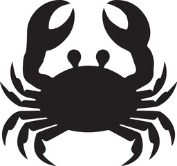 Crab silhouette icon illustration
