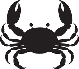 Crab silhouette icon illustration
