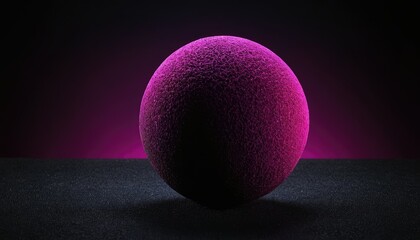 Pink spheres Isolated on black background 3D render
10