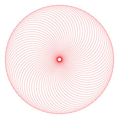 The abstract vibrant spiral of colorful geometric patterns.
