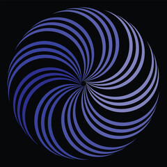 The abstract vibrant spiral of colorful geometric patterns.