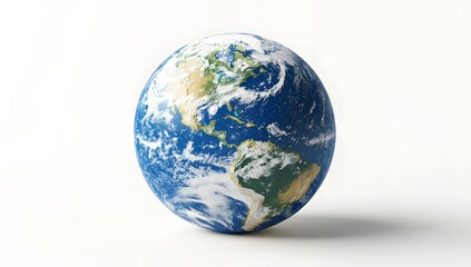 Fototapeta premium Earth globe on white background (2)