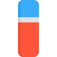 Flat Eraser Illustration
