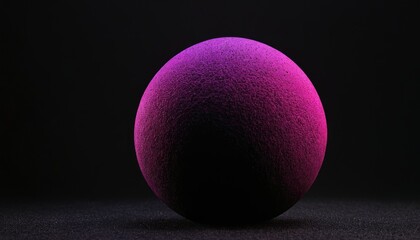 Pink spheres Isolated on black background 3D render
8