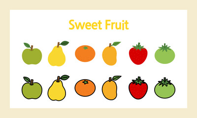 신선하고 달콤한 과일