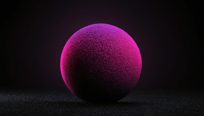 Pink spheres Isolated on black background 3D render
3