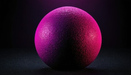 Pink spheres Isolated on black background 3D render
1