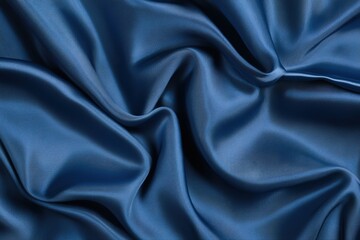 Obraz premium Luxurious Navy Blue Silk Texture: Elegant Vector Background for Premium Designs. Perfect for websites, branding, invitations, and sophisticated projects. A rich, deep blue silk backdrop with subtle 