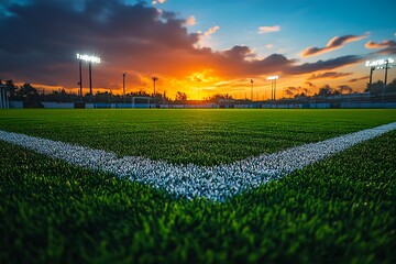 Soccer stadium field 