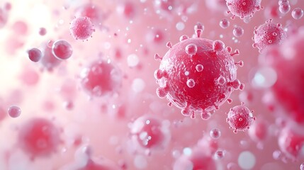 Photomicrograph of Pneumococcus Virus Spreading Across Digital Surface