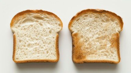 Dry Bread: Slices of stale or toasted bread that are hard and crumbly, losing moisture as they age, and are often used to make croutons or breadcrumbs.
