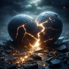 Broken Heart on the Ground