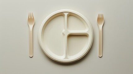 Plates with Compartments: Divided plates that keep foods separate, often used for meals that feature multiple components, making serving easier and cleaner.
