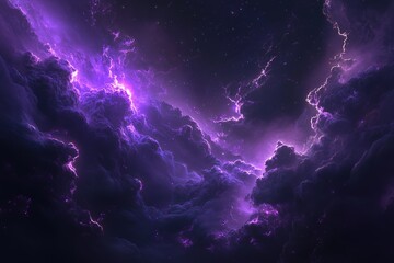 Ethereal Nightscape: Mystical Purple Clouds Drifting Across a Dark, Starless Sky, Creating a Dreamlike Atmosphere, Perfect for Fantasy, Sci-Fi, or Abstract Designs. Ideal for backgrounds, wallpapers, 