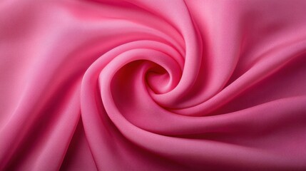 Obraz premium Pink fabric background, silky smooth textile texture with soft folds