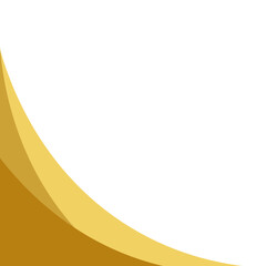 Gold Wave Curve Corner