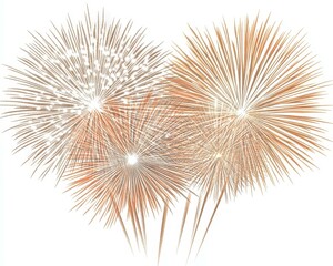 Colorful Fireworks Display Illustration