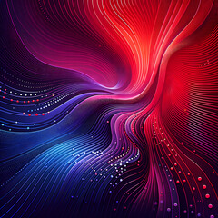 Vibrant Swirls Of Red And Blue With Dynamic Lines Background