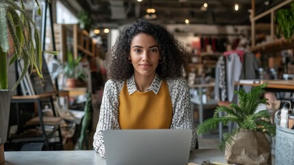 Digital Marketer Analyzing Retail Trends in Modern Workspace