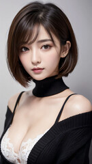 Fototapeta premium 女, 美しさ, ドレス, ファッション, モデル, 髪の毛, 黒, ブルネット, 人, 淑女, スタジオ, うっとりさせる魅力, 顔, 体, 笑う, スタイル, 1, 優雅な, ポーズ, 人々, いいかた, 細い, 優雅, 化粧, 金髪, 女性, ビキニ, 海, サマータイム, 水, 水泳パンツ, 太陽, バカンス, 空, タン, 砂, ライフスタイル, トロピカル, 旅行, 笑みを浮かべている