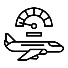 Flight speed icon
