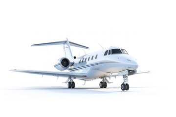 Obraz premium Modern private jet aircraft illustration