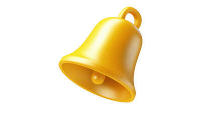 golden bell isolated on white background
