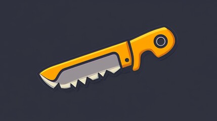 Obraz premium A line style icon of steel cutter 
