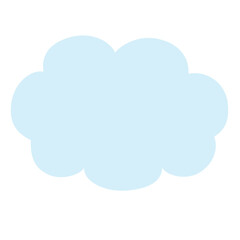 シンプルな雲のイラスト