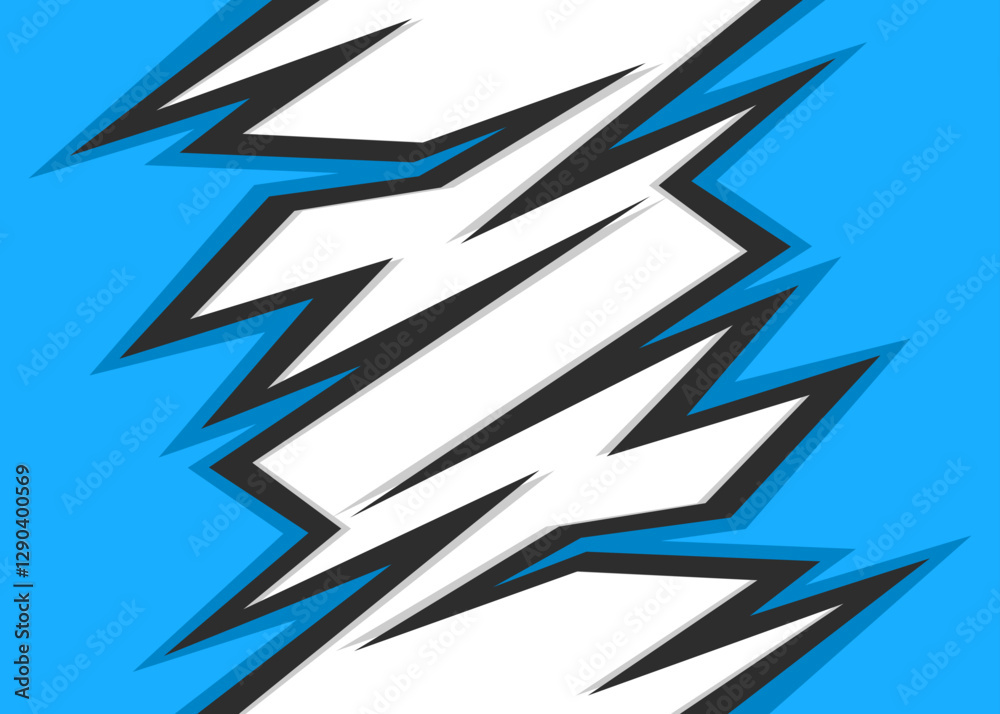Poster abstract background with jagged pattern and with some copy space area