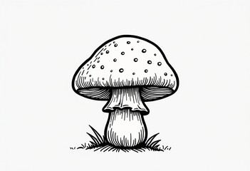 Elegant Simplicity: A Clean and Bold Line Art Mushroom Icon Vector for Minimalist Designs, Perfect for Food Blogs, Recipe Websites, and Nature-Themed Projects.

