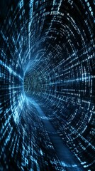 Digital Tunnel Abstract Illustration